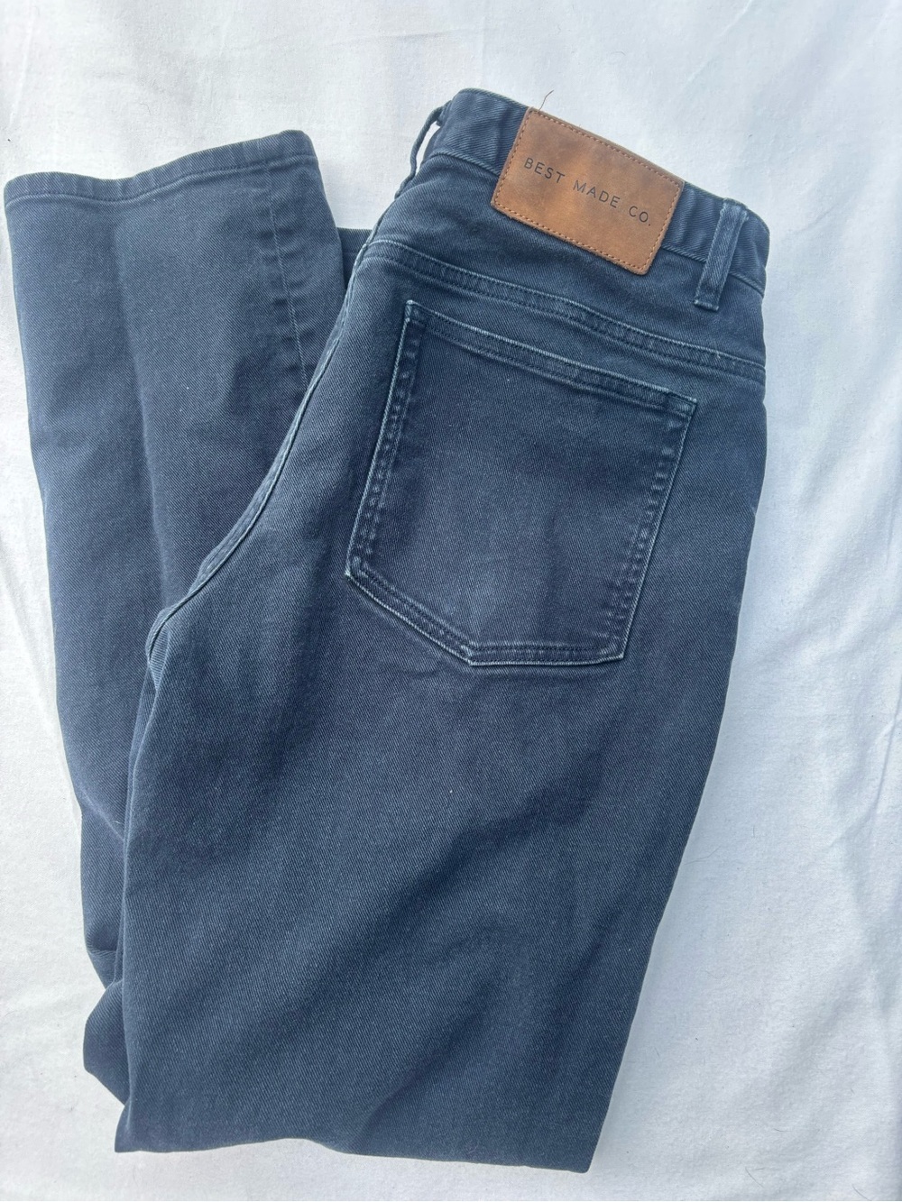 BEST MADE Men’s Navy 5 Pocket Twill Pants - Straight Workwear USA Heritage